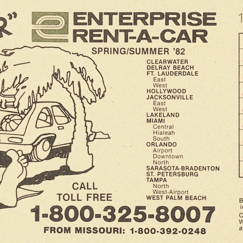 Enterprise Rent-A-Car call toll free for reservations