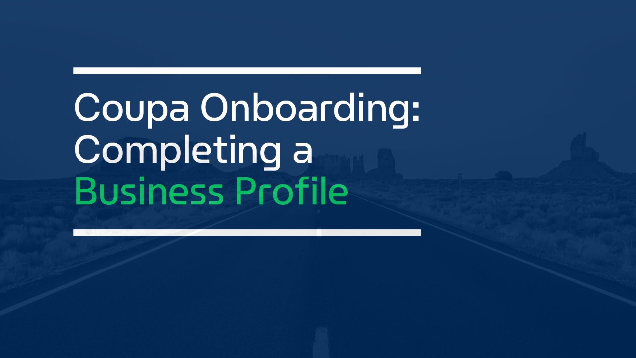 Creating a Business Profile